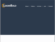 Tablet Screenshot of leaderbuild.org